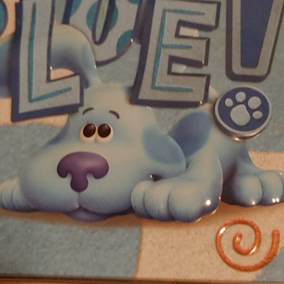 BLUE puppy tin box lunchbox storage container brand new, never used - Picture 2 of 11